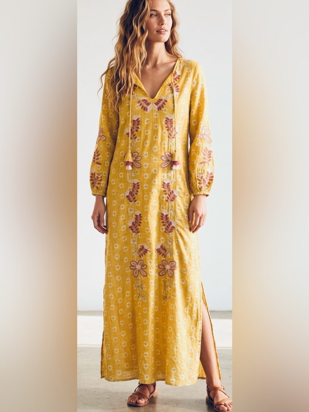 Charter Club Yellow Linen Dress